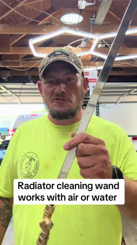 The radiator cleaning wand works so darn good #mechanic #heavyequipment #radiatorcleaningwand #cleaningwand #fyp