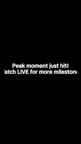 just playing!!Watch LIVE for more milestones