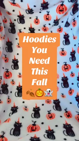 Sweater Season is here 🍂 #halloweentok #hoodieszn #embroideredsweatshirt #fyp #fallhoodie 