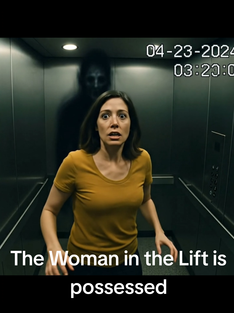 A Jinn tries to possess a woman in the elevator #explore #scary #fyp #paranormal #Jinn 