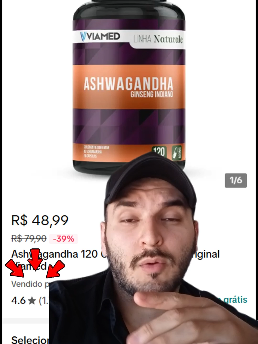 Comece agora a tomar ashwagandha hoje o produto mais vendido do tiktok shop brasil de promoção exclusiva para você clique no carrinho laranja e aproveite o frete grátis