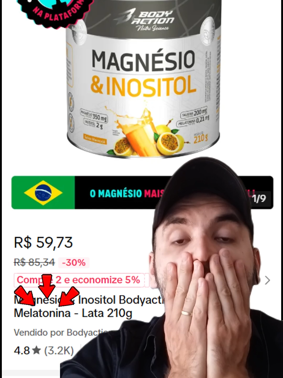 MAGNESIO INOSITOL o tok 1 em vendas no tiktok shop voltou para o estoque e com promoção super barato, e uma super recomendação clique agora no carrinho laranja para adquirir!