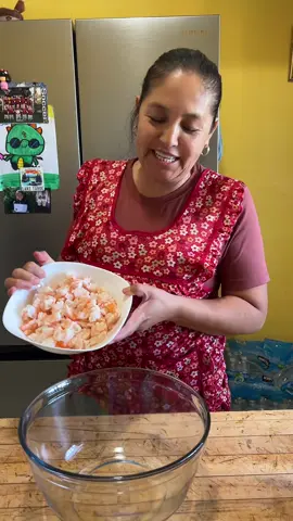 Ceviche de camarón, fácil de preparar #fyp 