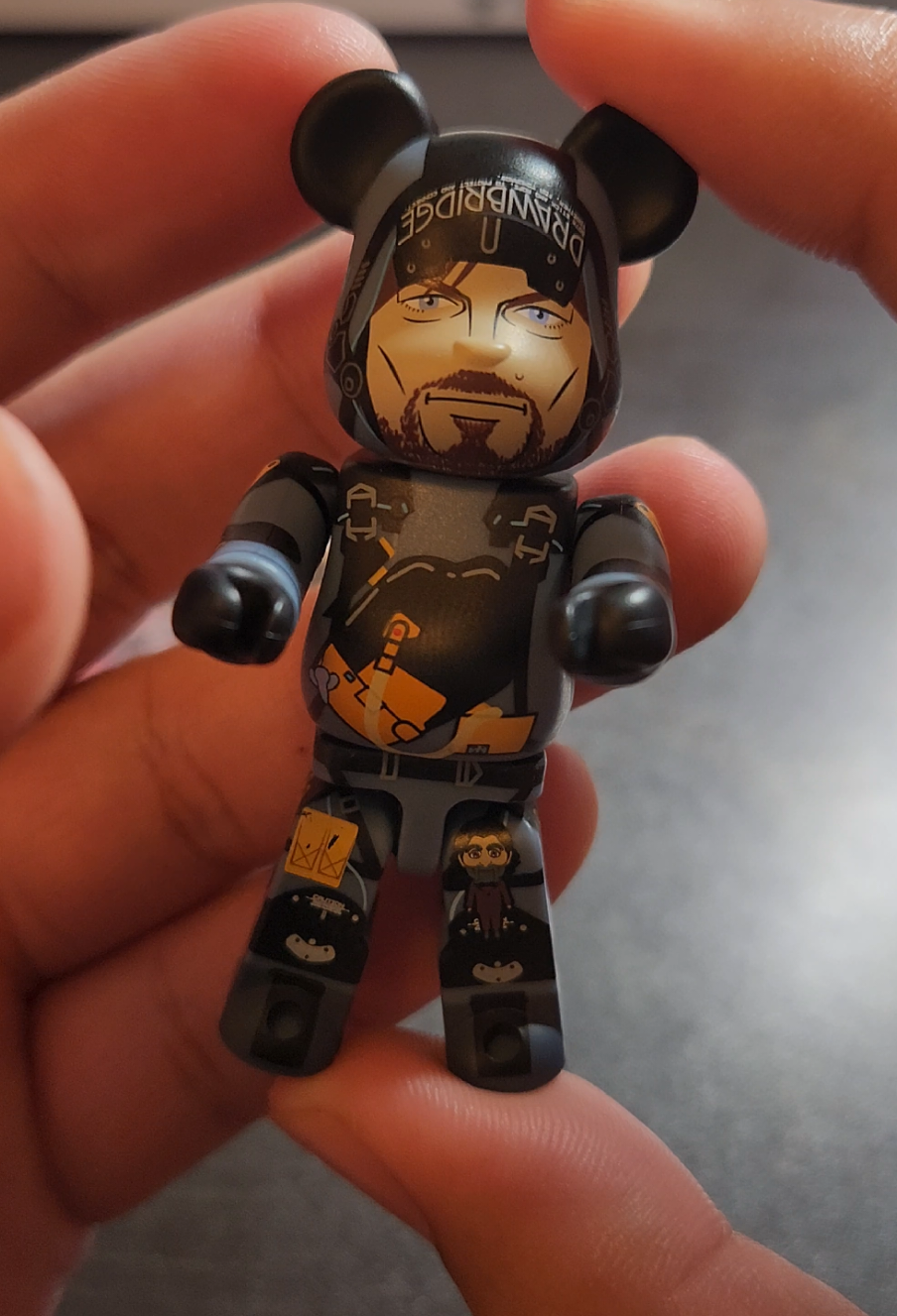 I knew he'd be small, but not THIS small 😭 #deathstranding2  . . . #deathstranding #gaming  #fyp #bearbrick 