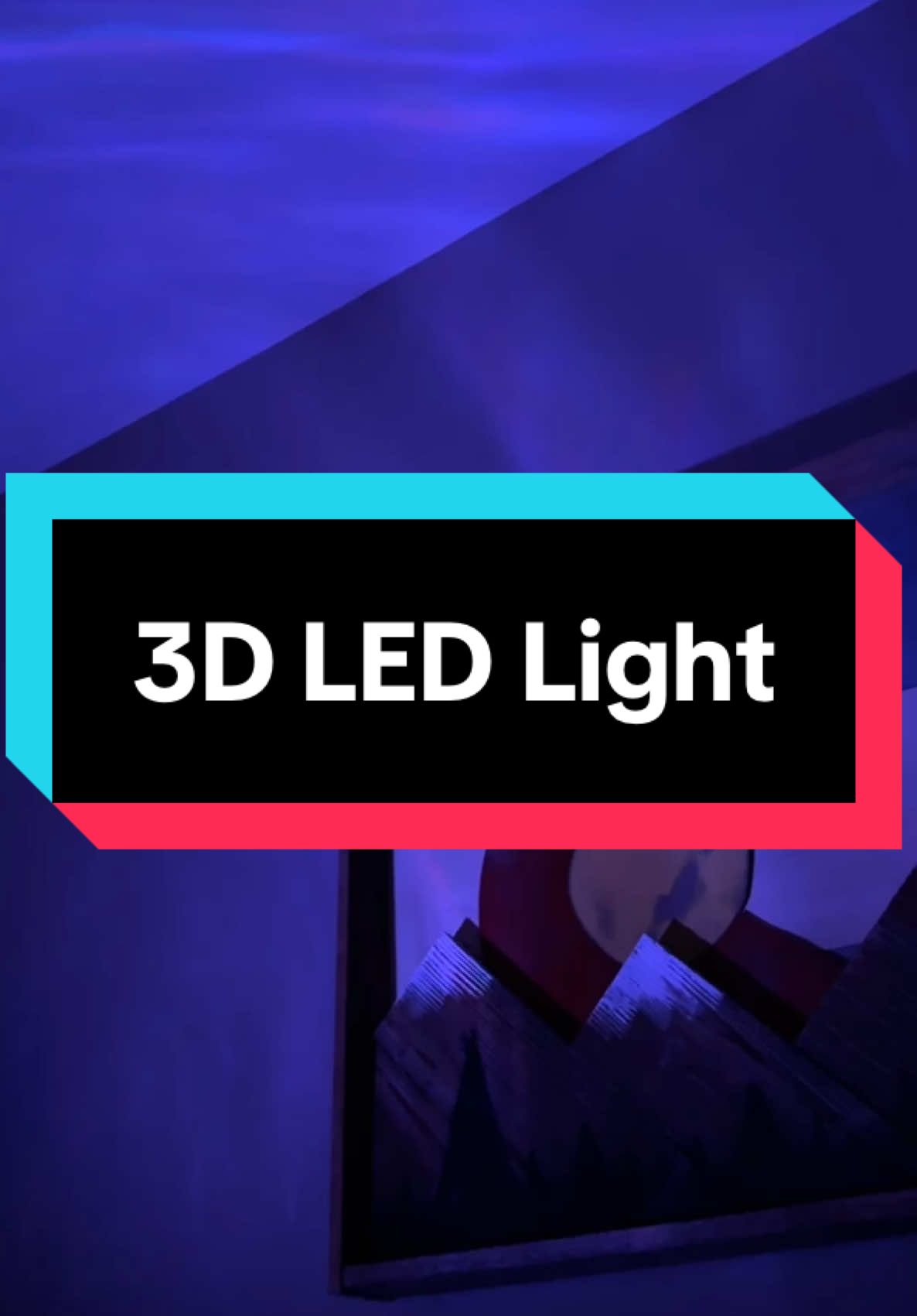 The 3D LED light is only $7 with free shipping in the TikTok shop below. Mood lighting, ambient lighting it’s beautiful. #ledlights #lighting #tiktokshop 