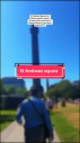 St Andrew Square is a dynamic blend of historical grandeur, modern retail, relaxing green space, and cultural events—hosting festivals, outdoor installations, and seasonal highlights . #standrewsquare #edinburghscotland #visitedinburgh #historicedinburgh #edinburghlife