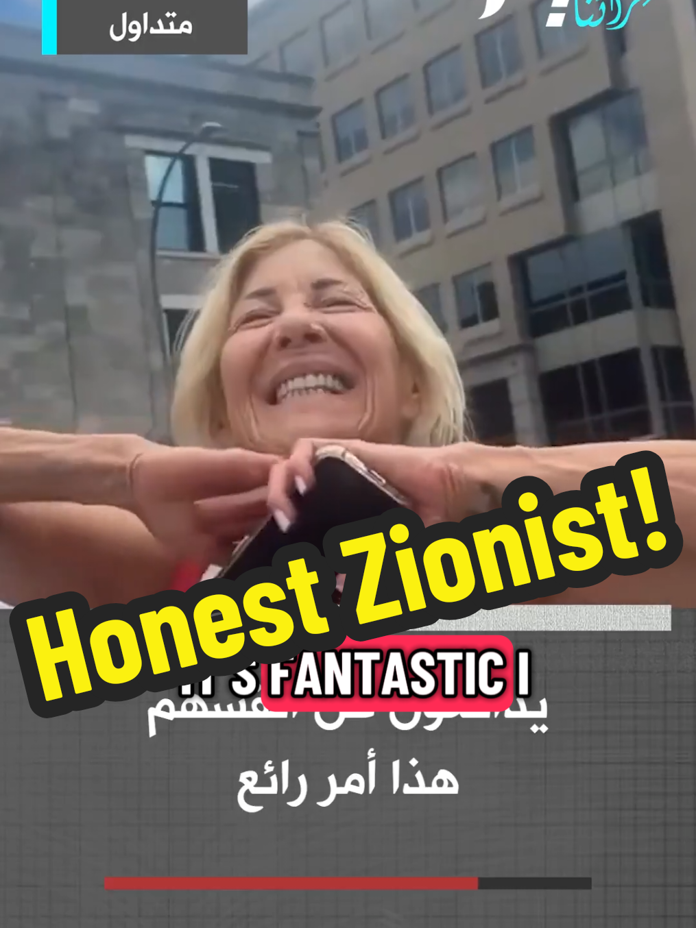 Look! one honest Zionist!