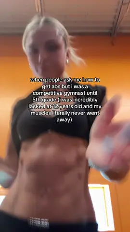 Level 7 gymnast was not for the weak as a 12 year old. Respects for all gymnasts. i still have linebackers shoulders and traps #gymnast #Fitness #fyp 