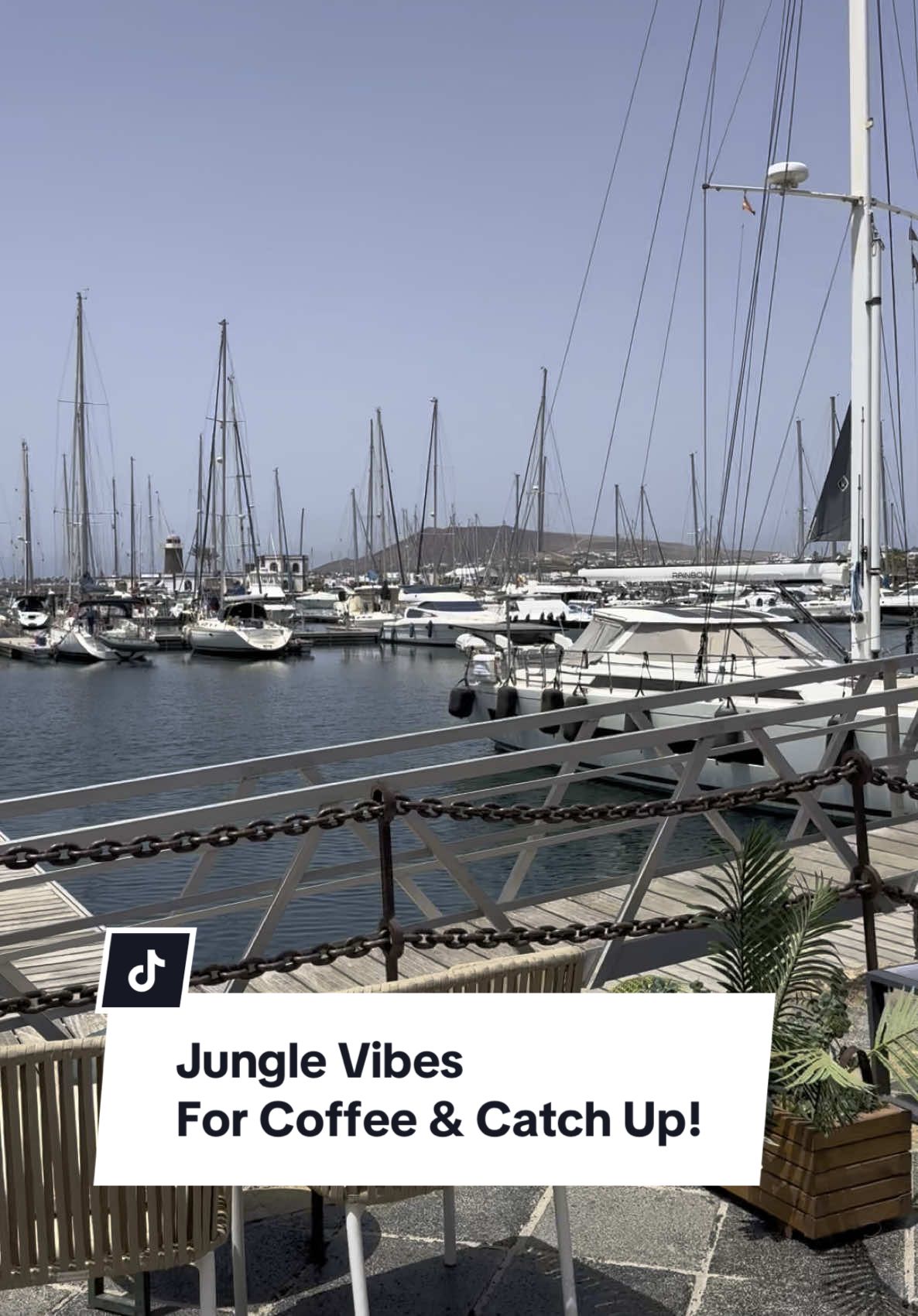 Popped down to Jungle Vibes at the Marina to see my bestie as I’ve been away for a month! 🛥️ blessed to live 5 mins away from here 😎#playablanca #junglevibes #marinarubicon #playablanca #playablancalanzarote 