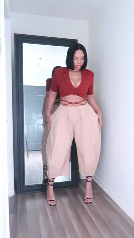 Style these pant with me: size 2XL no stretch, get your measurements. I loveeeee this look so much omg 😭✨ #stylewithme #getready #outfitinspo #stylingtips #ootdfashion 