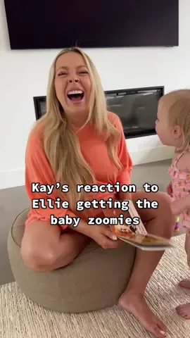 Not her head banging at the end! 😂❤️ backstory ::: Kay and I were getting ready to put Ellie to bed, and she got the zoomies like she always does! 😂 she always gets so excited and starts running around and getting her energy out before bed! It’s so funny when she gets her zoomies because her personality really shines! She starts to try to be funny and being silly, and it always cracks kay up! I love that she does that because not only is it funny, but it helps her sleep good! 🥹❤️ #kayandtayofficial #couples #relationships #pregnant #postpartum 