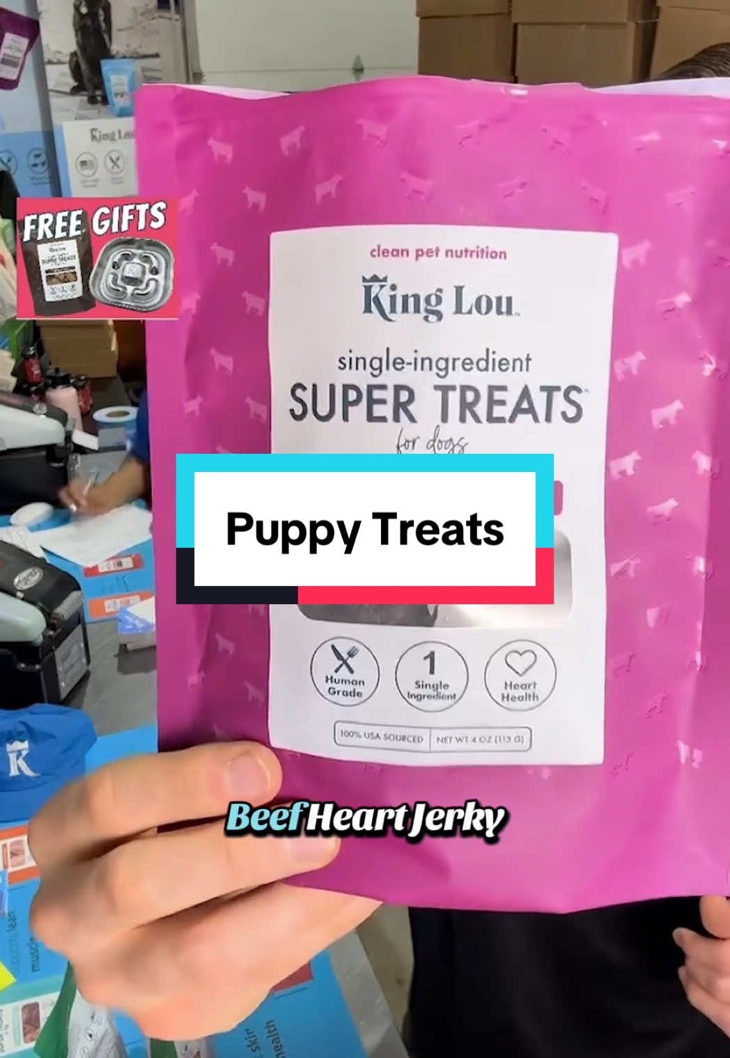 All of our treats are great for puppies! 🐶 #puppy #beefheartjerky #beefheart #training #jointhealth 