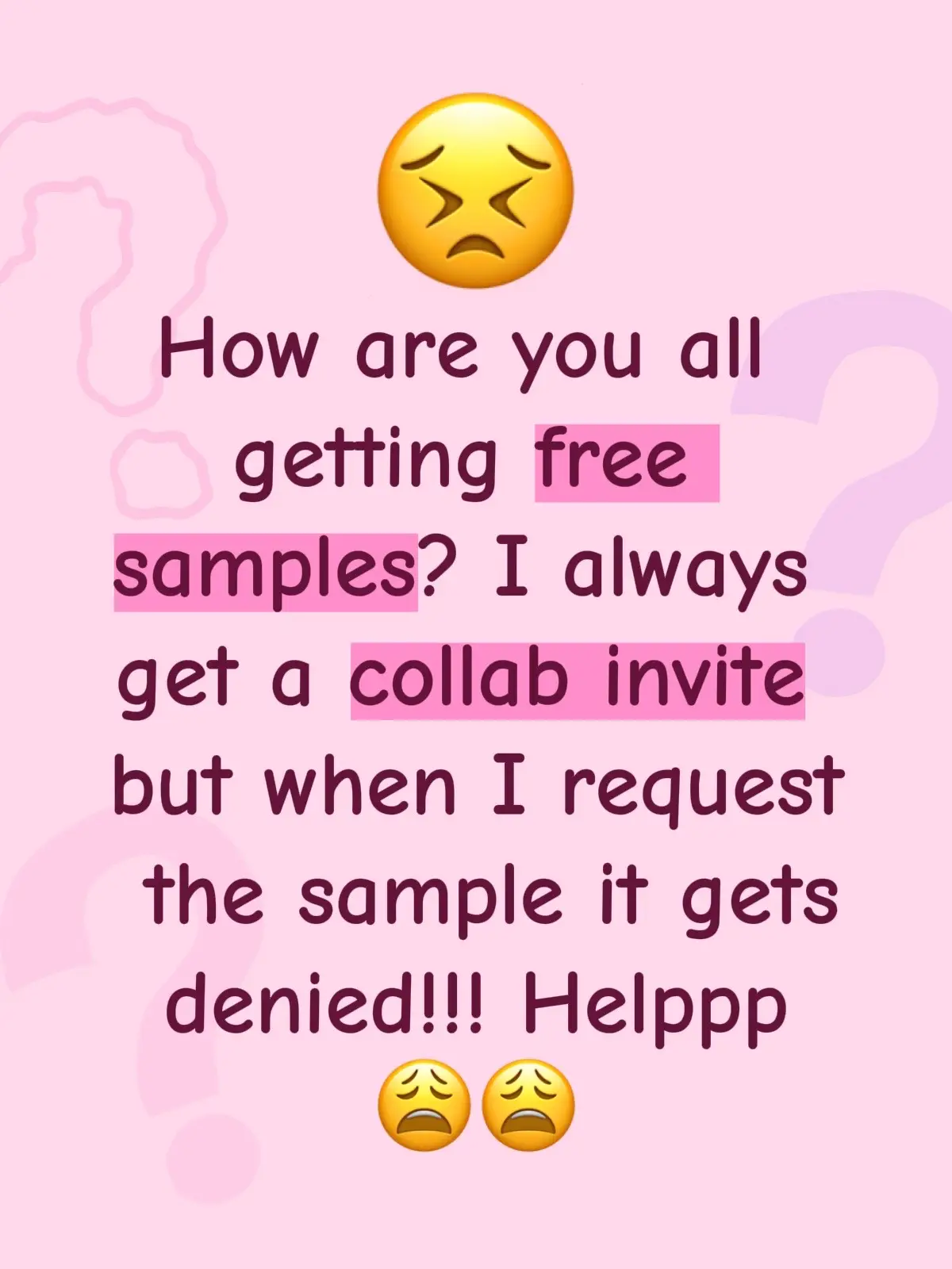 #freesamples #helppME!!! 