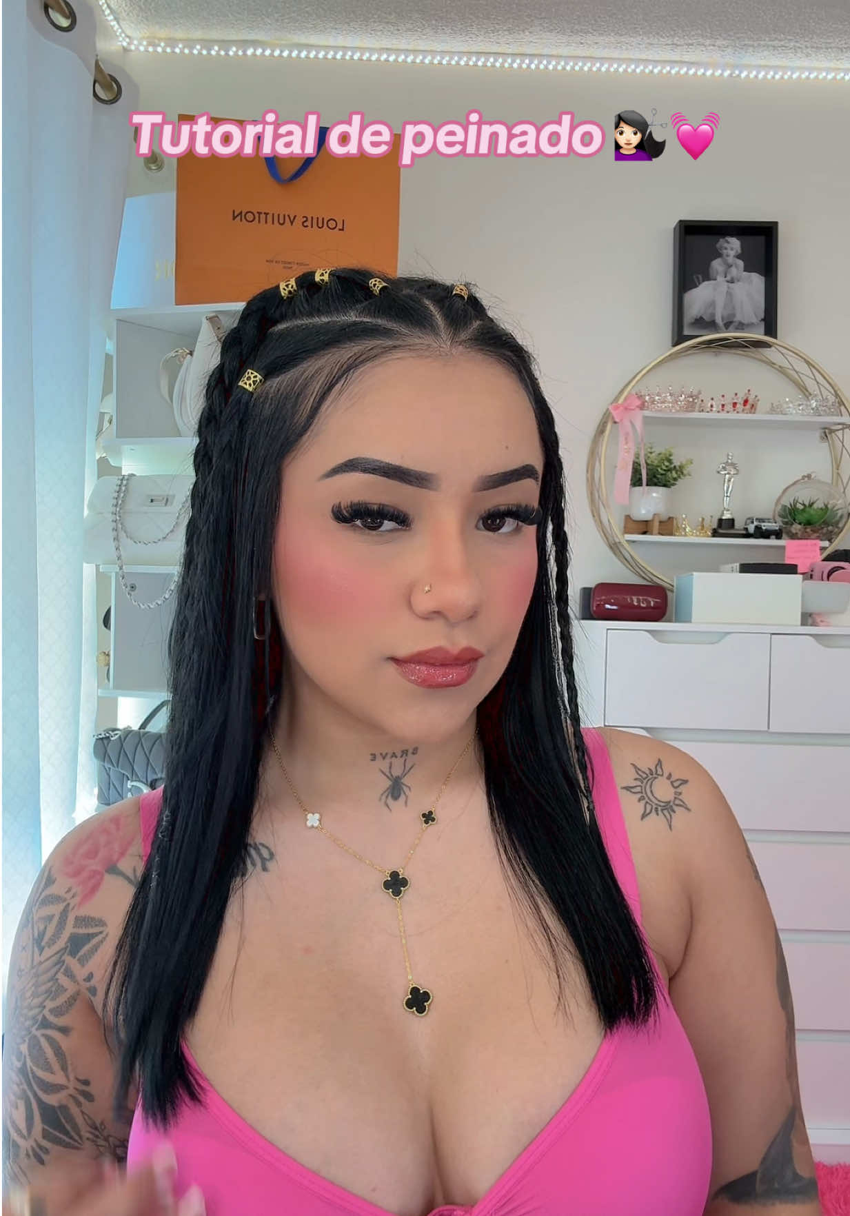 Denle like y compartan si quieren más tutoriales así🥹💓 #tutorial #peinadosfaciles #fyp 