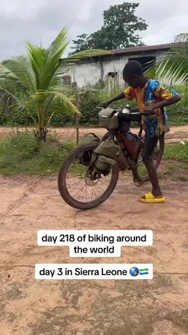 cycling across Africa - day 3 in Sierra Leone and we stayed in the sweetest village thanks to a really lovely man we met yesterday! so grateful!!! #biketravel #biketouring #travel #traveltok #traveltiktok #traveling #africa #travellife #adventuretravel #cycling #cyclinglife #cyclingtiktok 