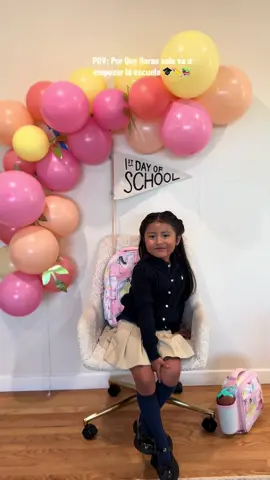 Su primer día de TK Gracias a Dios por a haberme dado la bención y la dicha de poder disfrutar de mi hija 24/7 ahora es un Nuevo comienzo para ella. #backtoschoolhairstyles #pandemicbabies #tk #schoollife 