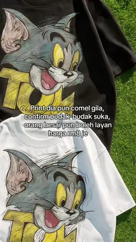 Childhood memory unlocked! Baju Tom & Jerry print harga kasih sayang RM8 je 🤩#tomandjerry #tshirt #cotton #murah #malaysia 
