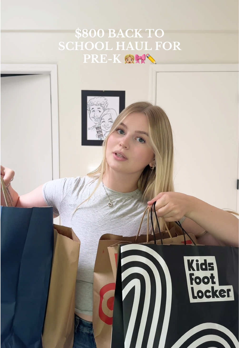she is ready for prek but I’m not 😭 #MomsofTikTok #backtoschool #mom #momlife #shoppinghaul 