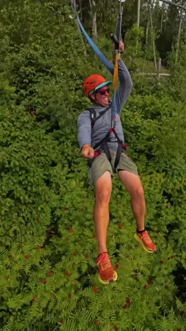 Ziplining at the Mystery Spot in St. Ignace. #ziplining #zipline #stignace #mysteryspot 
