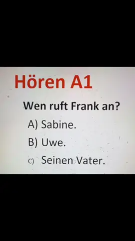 Hören a1#Hören #hörenb1prüfung2025 #goviral #hörenverstehen #Hören #goethezertifikata1 #goethea1 