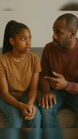 The girl and her father