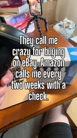 They call me crazy for buying on eBay. 🥱 #amazonseller #thriftshop #amazonfba #amazonfba #makemoneyonline 