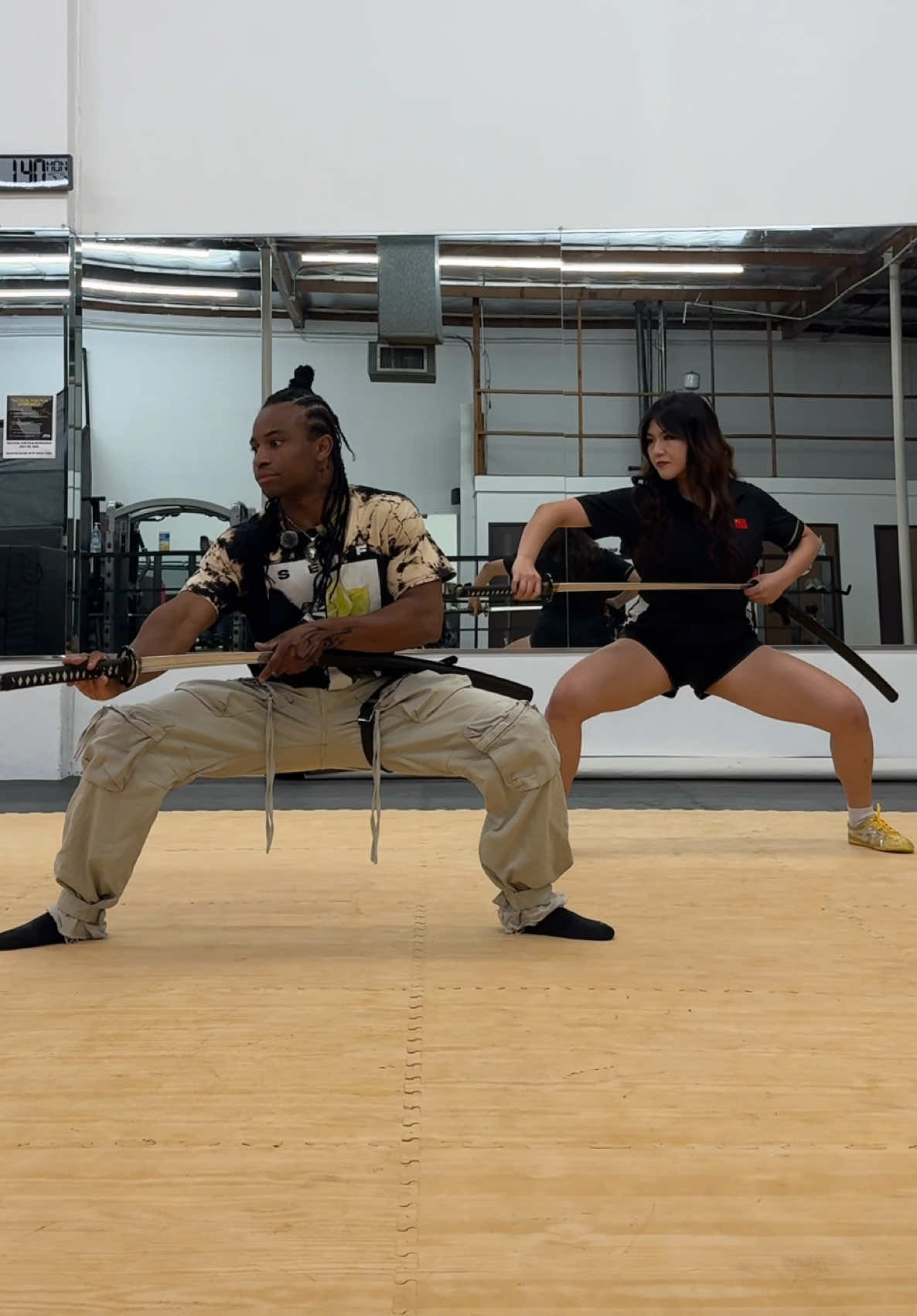Got flamed for the cuts in my last video🗡️…No cuts this time😛 #elinameng #katana #martialarts #fikshun 