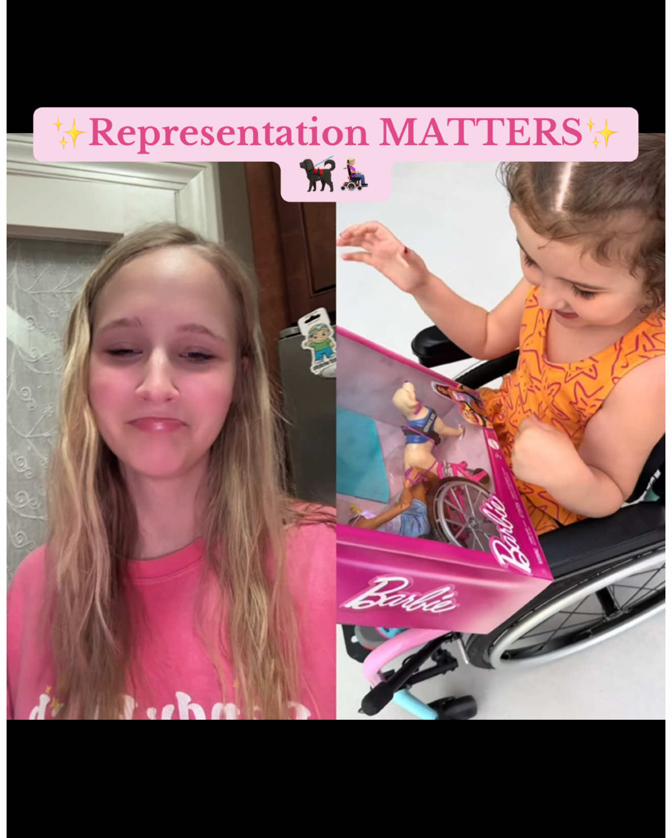 #duet with @Kylie there is so much power in representation 🥹💖🫶 #DisabilityRepresentation #Barbie #WheelchairUser #ServiceDogs thank you @barbie for making a difference in little girls & grown up women’s lives all over the world with disabilities 🥰