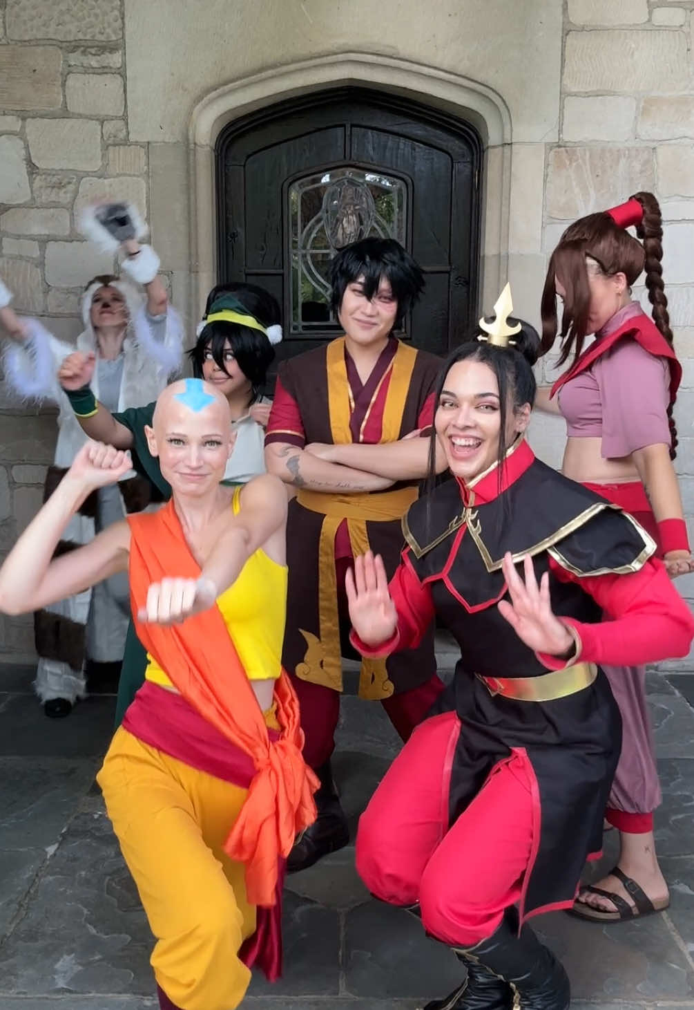 This was such a dream group cosplay!! Aang: (me) Katara: @Babs Butcher  Toph: @Lynx Cosplays 🇵🇭  Zuko: @Chris J.4k  Azula: @Jenny  Ty Lee: @Liv Princess Yue: @VSoL  Suki: @Raspberry Pears  #cosplay #cosplaygroup #atlacosplay #atla #avatarthelastairbender 