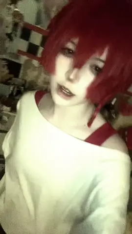 i forgot i had an extra plain white shirt so i dont have to cosplay him with the fake intestines every time!! #maenoaki #zenoremake #maenoakicosplay #fyp #cosplay 