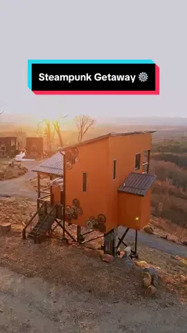 The sunset views hit different here 😌 #storybookstay #traveltok #fairytaleliving #cozyhideaway #mysticalretreat