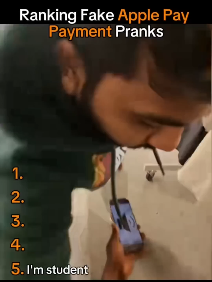 Ranking Fake Apple Pay Payment Pranks #funny #moment #apple #pay #payment #prank #goviral 