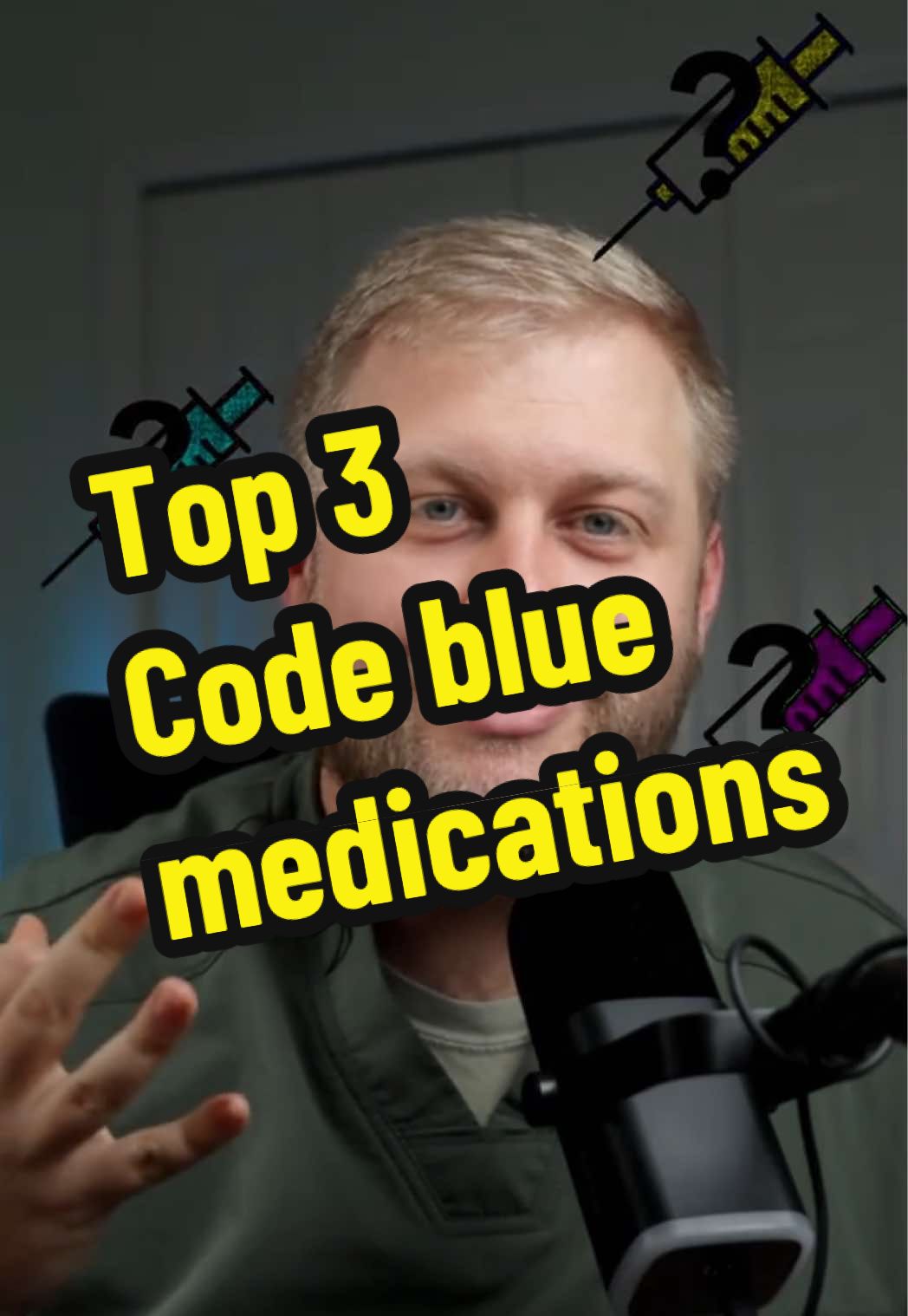 The 3 Code Blue Meds Everyone Forgets #NurseTok #CodeBlue ##ParamedicStudent