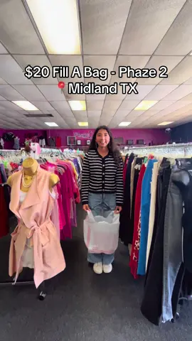 Don’t miss out on this amazing deal this Thursday and Friday! Fill a bag full of short sleeve shirts, and shorts for $20. 🥰 This deal is for women and men’s clothing. 🙏🏼 #thrifting #dealsforyoudays #fyp #midlandtx #odessatx 