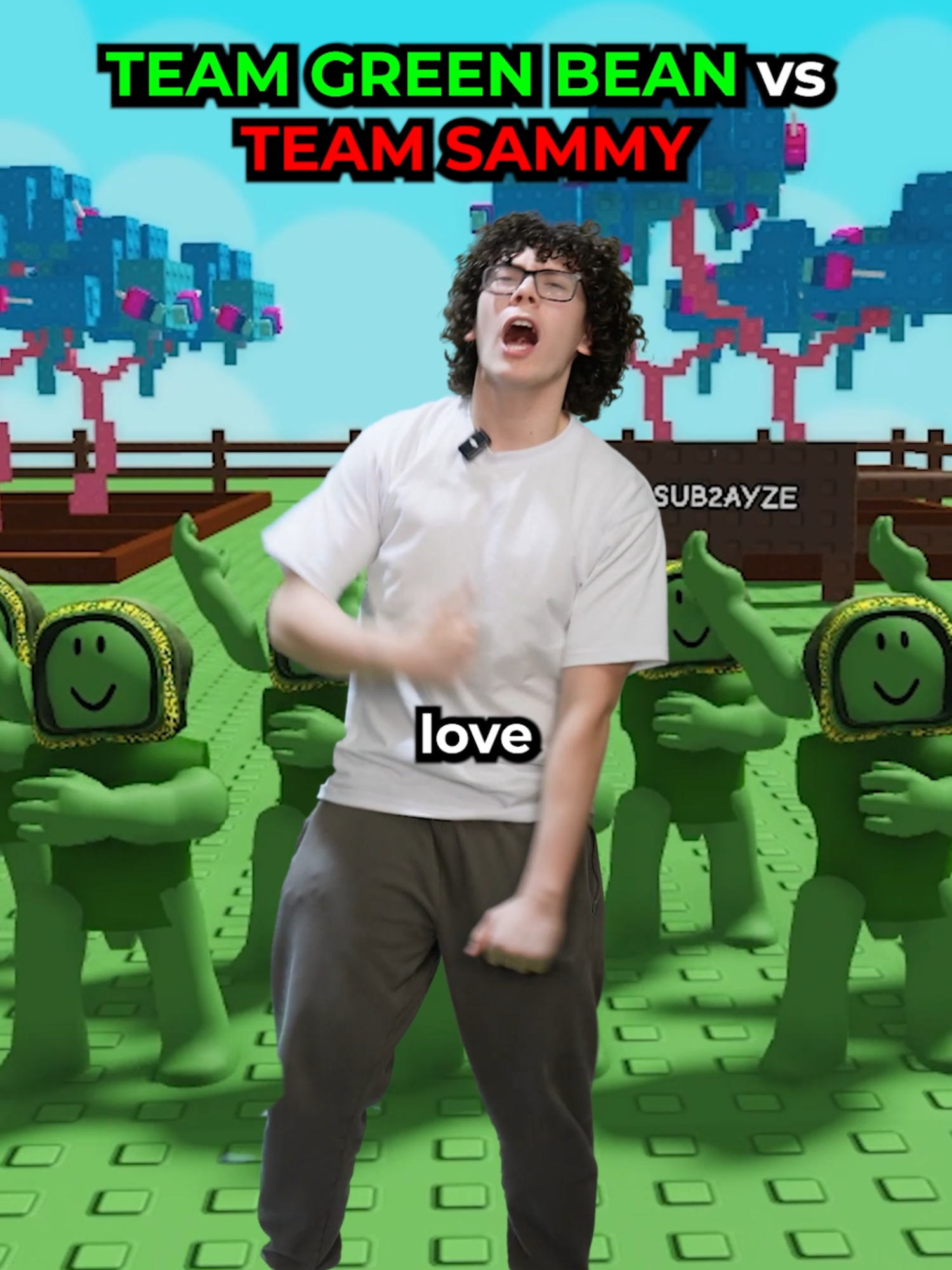 Team GREEN BEAN vs TEAM SAMMY! (ROBLOX) #growagarden #roblox #stealabrainrot