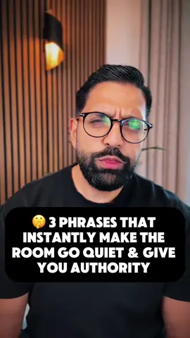 3 Phrases That Instantly Give You Authority in Any Room Check my bio link for my Body Language Cheat Sheet — 7 power moves that make people take you seriously. I’m Yasar, @yasarahmad_ and I teach you how to win at work. Follow for more strategies that build influence fast. Most people think authority = being the loudest voice. Wrong. Real authority comes from precision—the words that cut through noise and command respect. Here are 3 phrases that make the room stop and listen: “Let’s pause—I want to make sure we’re not missing the bigger point.” Instant focus. You become the anchor. “Here’s what actually matters…” Cuts through waffle. Resets the room. “Before we move on, let’s be clear on the decision.” Forces alignment. You sound decisive—and in control. Because leadership isn’t volume. It’s clarity.