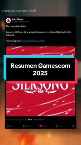 Hasta el jueves ganamos definitivamente #residentevil #gamescom #silksong #videojuegos 