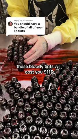 It is also 15% off on top of the bundle discount ✨🩸 #liptint #lipstainviral #liptintviral #liptintbusiness #bloodyliptint #bloodytint #bloodystain #vampirelips #vampireblood #vampirelipstain #vampireliptint #vampireaesthetic #victorianaesthetic #bloodmakeup #bloodaesthetic #bloodred #crackedlips #bloodylips #sushyglow #smallbiz #SmallBusiness #tiktokshop 