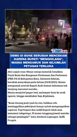 DEMO DI BONE BERUBAH MENCEKAM KARENA BUPATI 