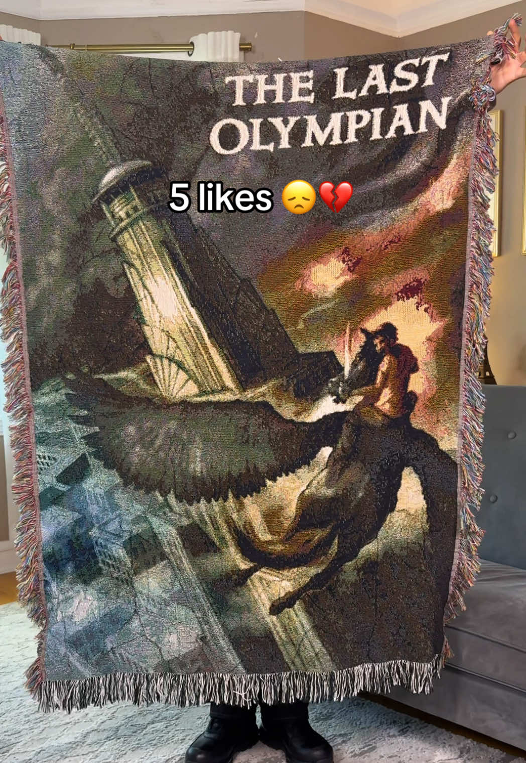 I hope Percy Jackson fans will enjoy my blankets… 🥹🩵 #percyjackson #camphalfblood #percyjacksonandtheolympians #pjo #percyjacksonfandom 