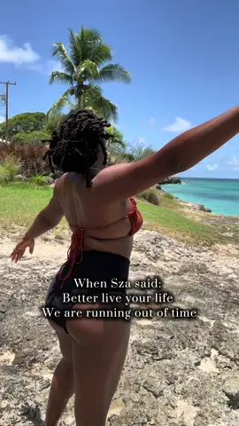 YT: Sofineee | Live your life, we’re running out of time 🫶🏽🫶🏽 #travel #island #barbados #locs #fyp 