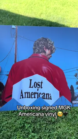 Unboxing signed @mgk Americana vinyl! 🥹🖤    When I saw he was signing them personally, I had to jump on it! #fyp #unboxing #vinyl 