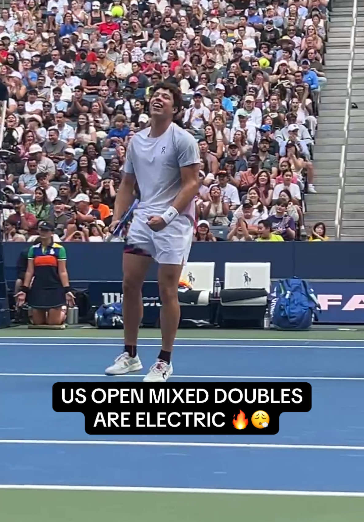 #tennis #USOpen #benshelton #mixeddoubles 