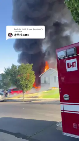 Replying to @Heidi Brown Jacobson for anyone asking unfortunately the house fully engulfed in flames moments after the boys busted the door down to save the 2 dogs from a house fire. The cause of fire is still unknown. If we could get this to @MrBeast @Ariat @carhartt it would mean the world to my brother. As soon as as I have more information I’ll be sure to share it. Thank you for the outpouring of love 