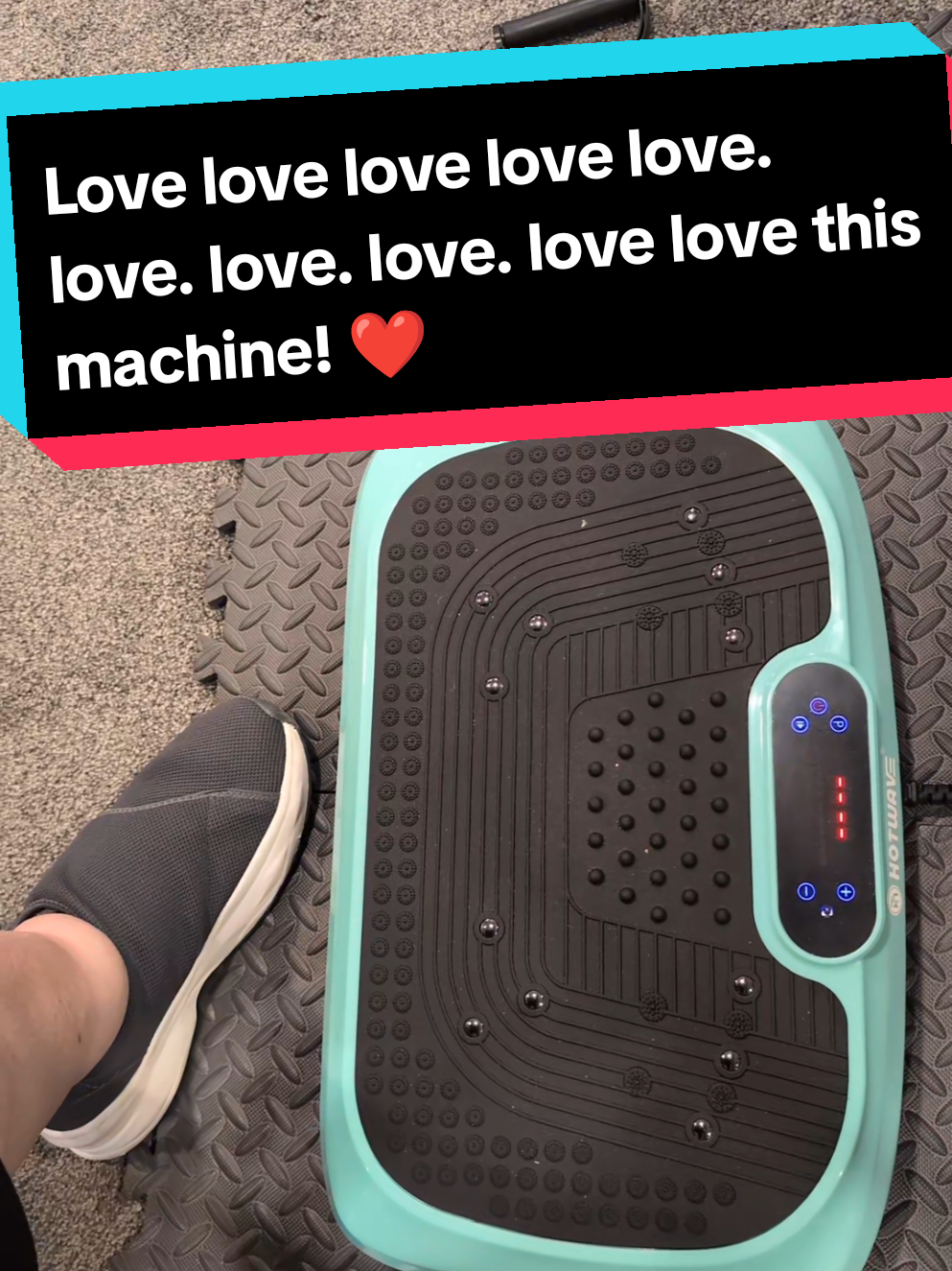 @HOTWAVE-US The first piece of exercise equipment I purchased off of TT shop! #workouttrend #sweatequity #vibrationplate #bloodflowstimulation 