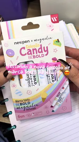 Chegaram os marca textos perfumados da New Pen – coleção Magnólia 🌸 🛒 www.bazarpaulinho.com.br 📲 WhatsApp (11) 97756-4191 @Newpen  #marcatexto #papelaria #materialescolar #papelariafofa 