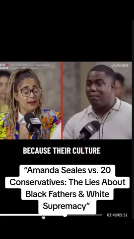 “Amanda Seales vs. 20 Conservatives: The Lies About Black Fathers & White Supremacy”  Amanda Seales faced 20 conservatives, including a Black man who claimed there are no Black fathers and no white supremacy. Here’s the fact-driven clapback they couldn’t handle. Hashtags: #AmandaSeales #BlackFathers #SystemicRacism #TruthOverLies #fyppppppppppppppppppppppp 