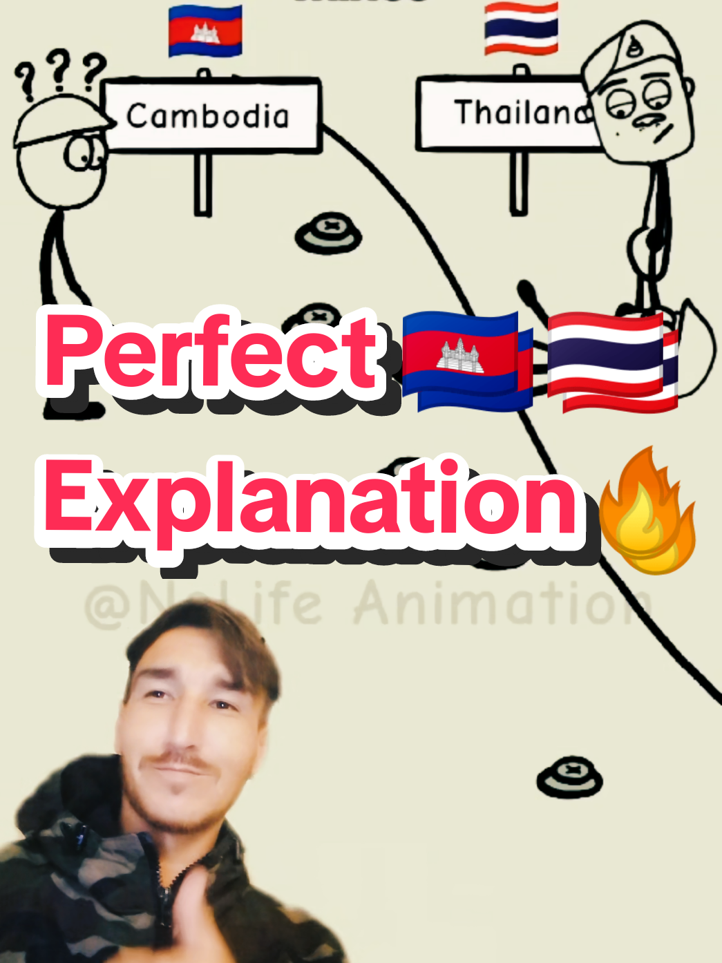 I don't know this guy, but he is genius 👍 perfect explanation of situation between 🇰🇭 Cambodia and 🇹🇭 Thailand. #cambodia #thailand #war #army 