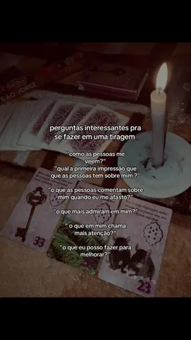 posso dar mais ideais de perguntas #tarot #baralhocigano #cartomante #fyp 