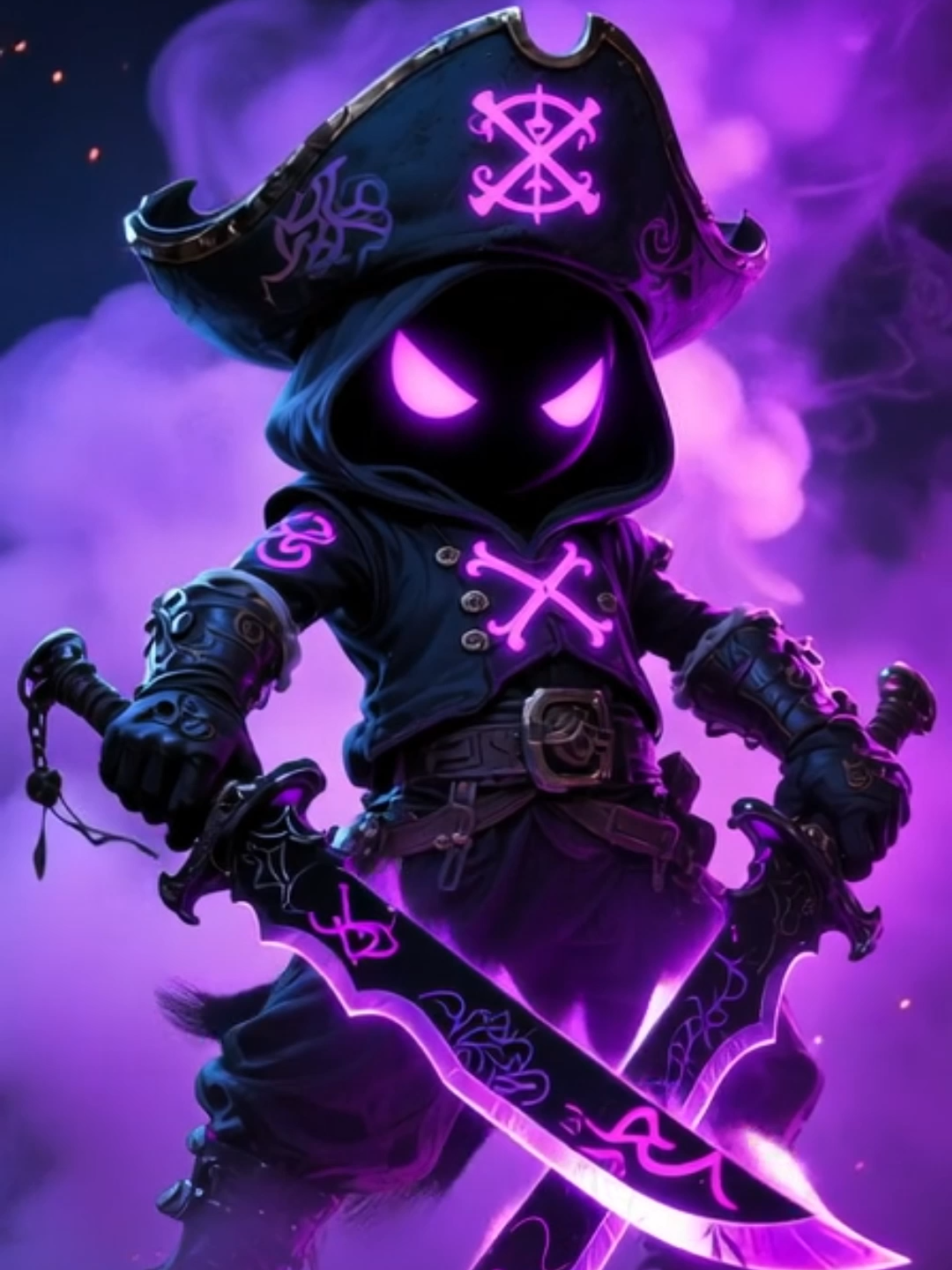 Live Wallpaper | Phantom Pirate Captain #pirate #livewallpaper #purple #darkfantasy #darkaesthetic #warriors #neonvibes #darkpirate #aivideo #phonewallpaper #wallpapervideo